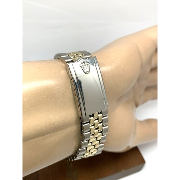 Rolex Oyster Perpetual Men's Watch 1005 Swiss Automatic Vintage 1969 2-Tone 34mm - Picture 9 of 13